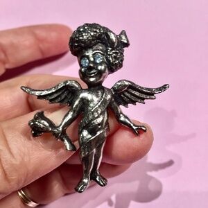 Valentine Little Goth Cupid Pin